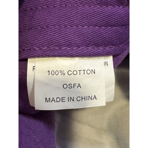 Disney Parks Hat Cap Strap Back Purple Plaid Mickey Mouse Rhinestone Womens OSFA - Picture 11 of 12